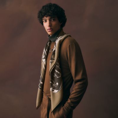 Men's silk scarves and cashmere stoles | Hermès USA